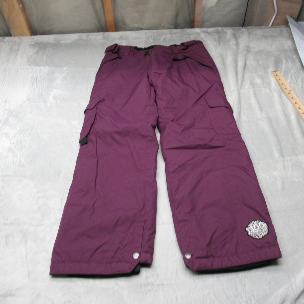 Ride Snowboards Pants Kids Large 13-14 Purple Cargo Waterproof‎ Insulated 31x26